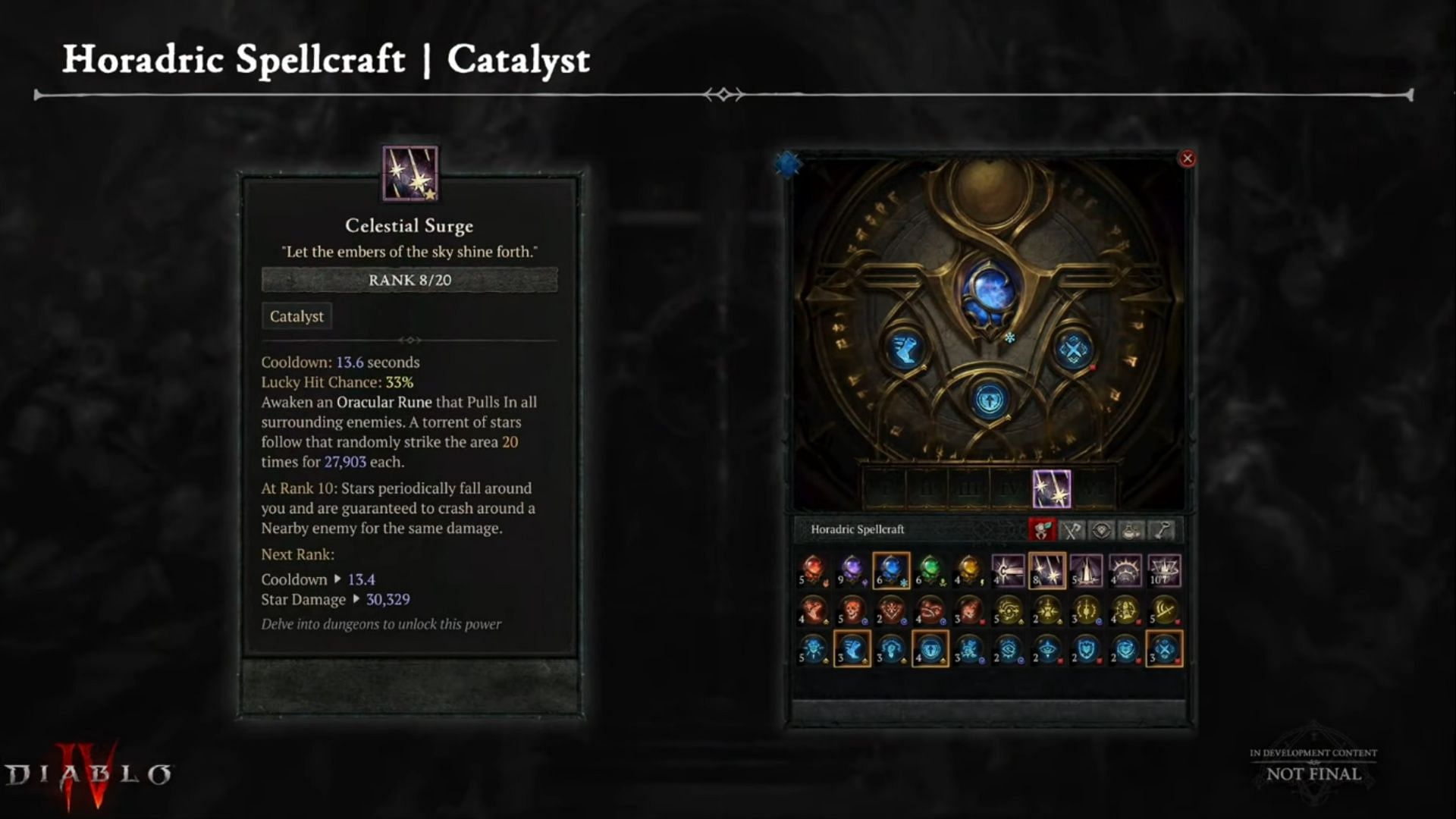 All Horadric Spells in Diablo 4 Season 9 begin with a good baseline (Image via Blizzard Entertainment)